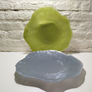 centro de mesa irregular 38cm verde