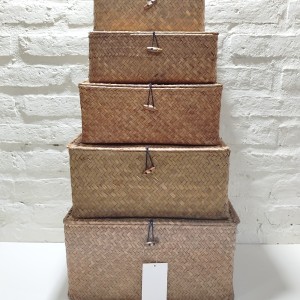 cesta con tapa rectangulr 35x25x18