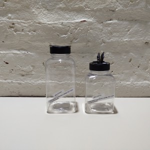 especiero cuadrado 280ml pet tapa dosificadora