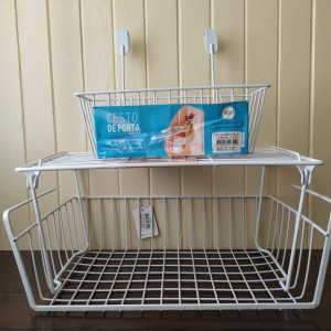 estante alambre negro reforzado largo adaptable