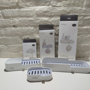 estante para bano autoadhesivo grande 30x11x5