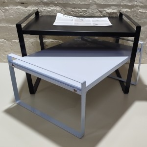 organiza alacenas extensible metal bajo 65x27x17 blanco