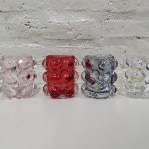 portavela pesado globos grandes cristal 8x10cm