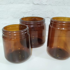 pote u 500cc boca 70 caramelo con tapa inviolable
