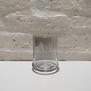 vaso recto color humo 8x11